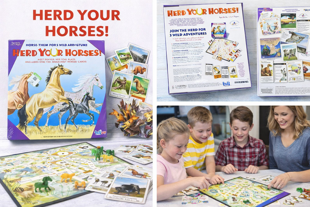 Herd Your Horses! Board Game – Fun Family Adventure